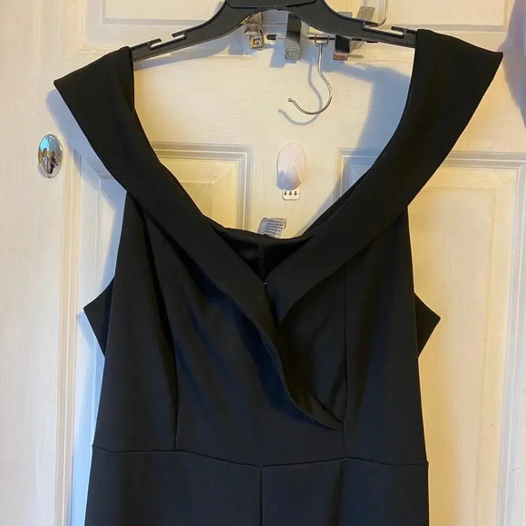 Find me plus Wide Leg Stretch Casual Black Jumpsuit Women Plus Size 1X/3X - Picture 10 of 10